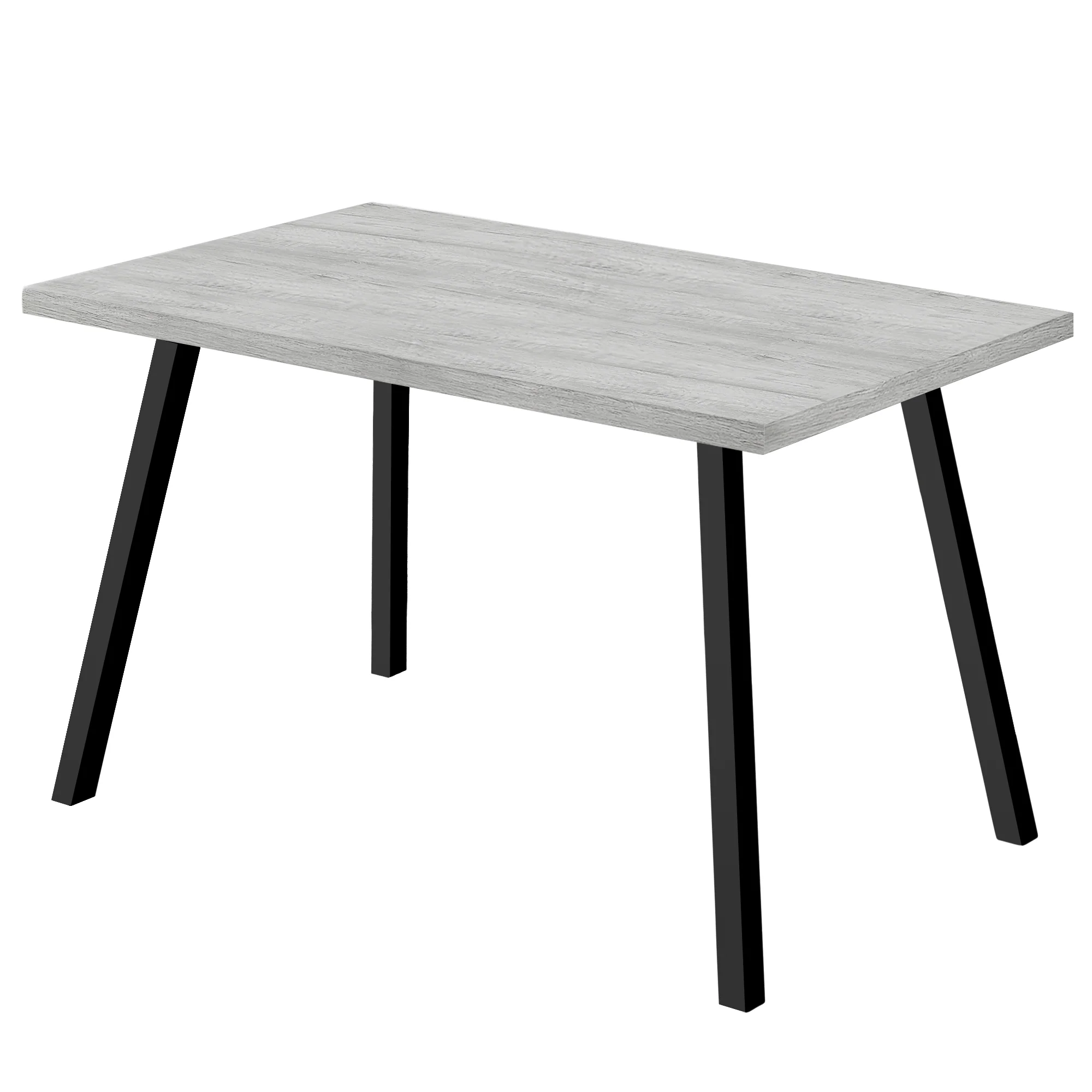 Grey Black Metal Dining Table By Homeroots - Image 2