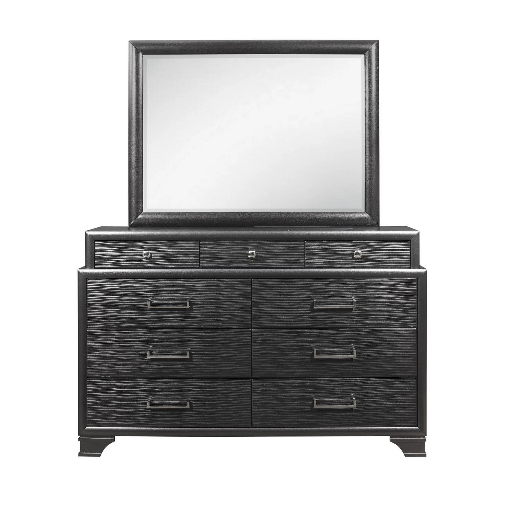 Grey Dresser With 9 Drawers By Homeroots - Image 2