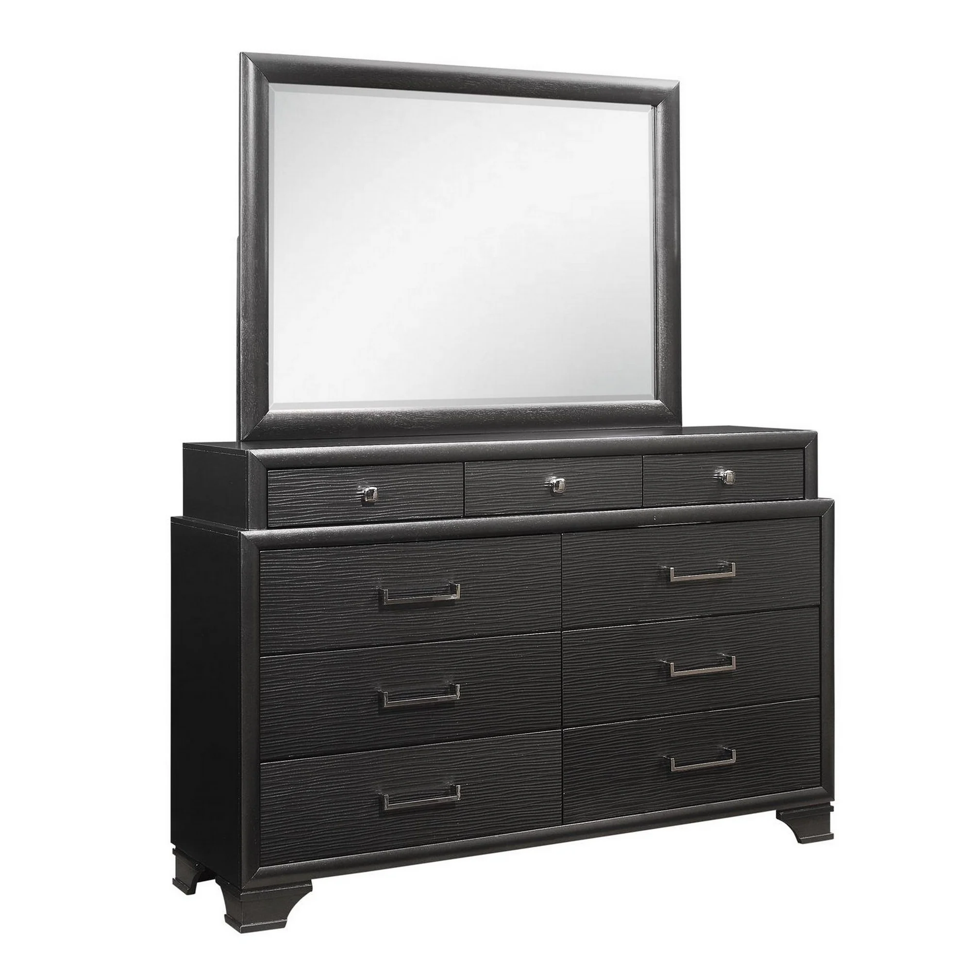 Grey Dresser With 9 Drawers By Homeroots - Image 3