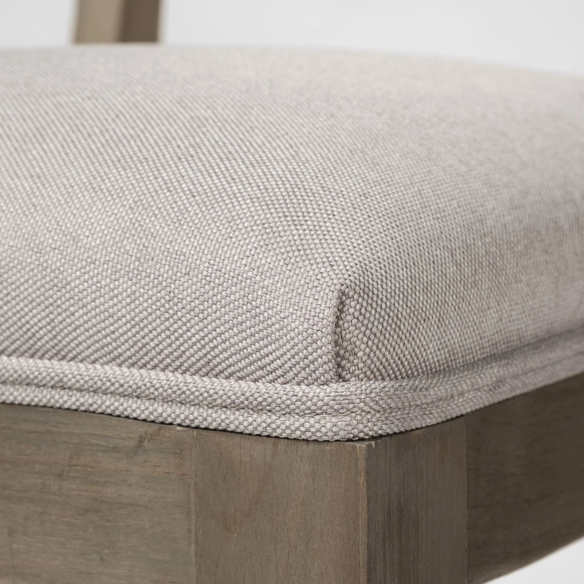 Grey Fabric Wrap With Brown Wooden Base Dining Chair By Homeroots - Image 13