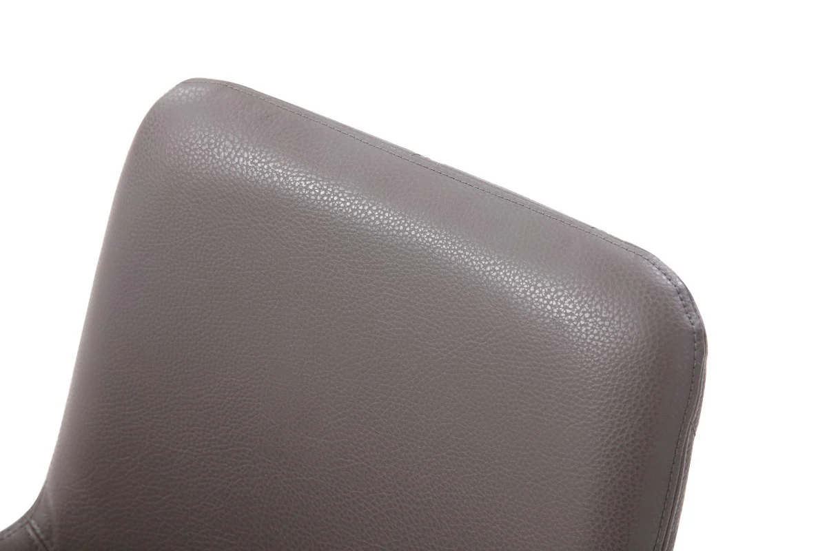 Grey Faux Leather Dining Chair By Homeroots - Image 5
