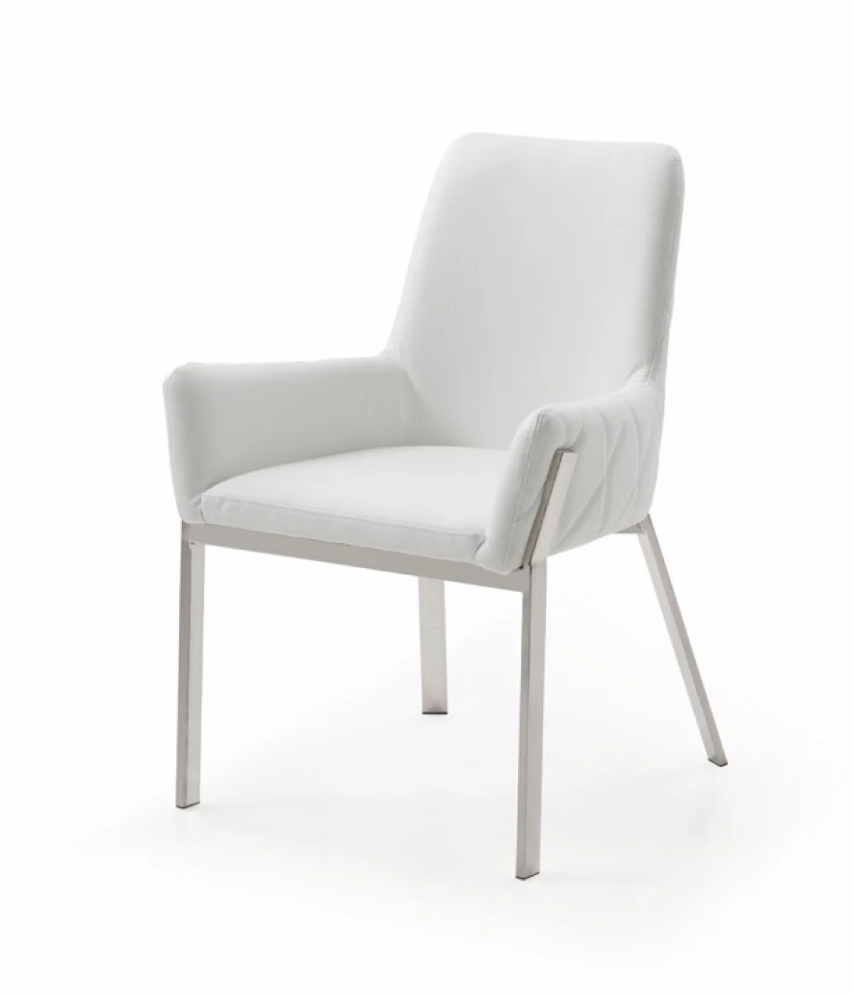 Grey Faux Leather Dining Chair By Homeroots - Image 7