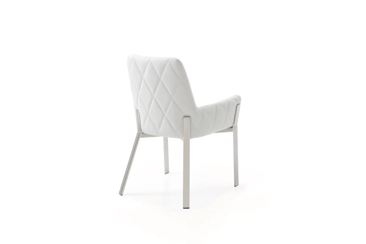 Grey Faux Leather Dining Chair By Homeroots - Image 9