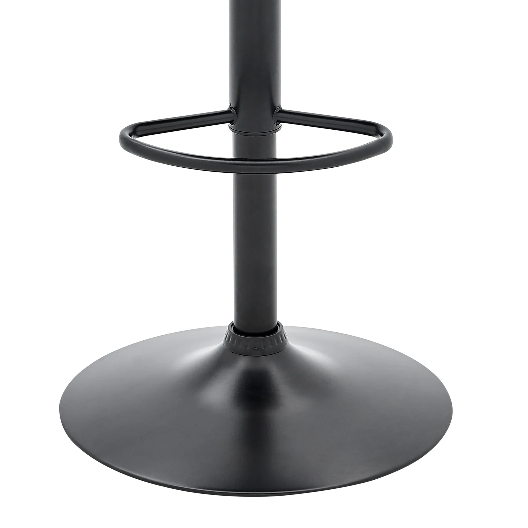 Grey Faux Leather Stylish Curved Back Bar Stool By Homeroots - Image 8