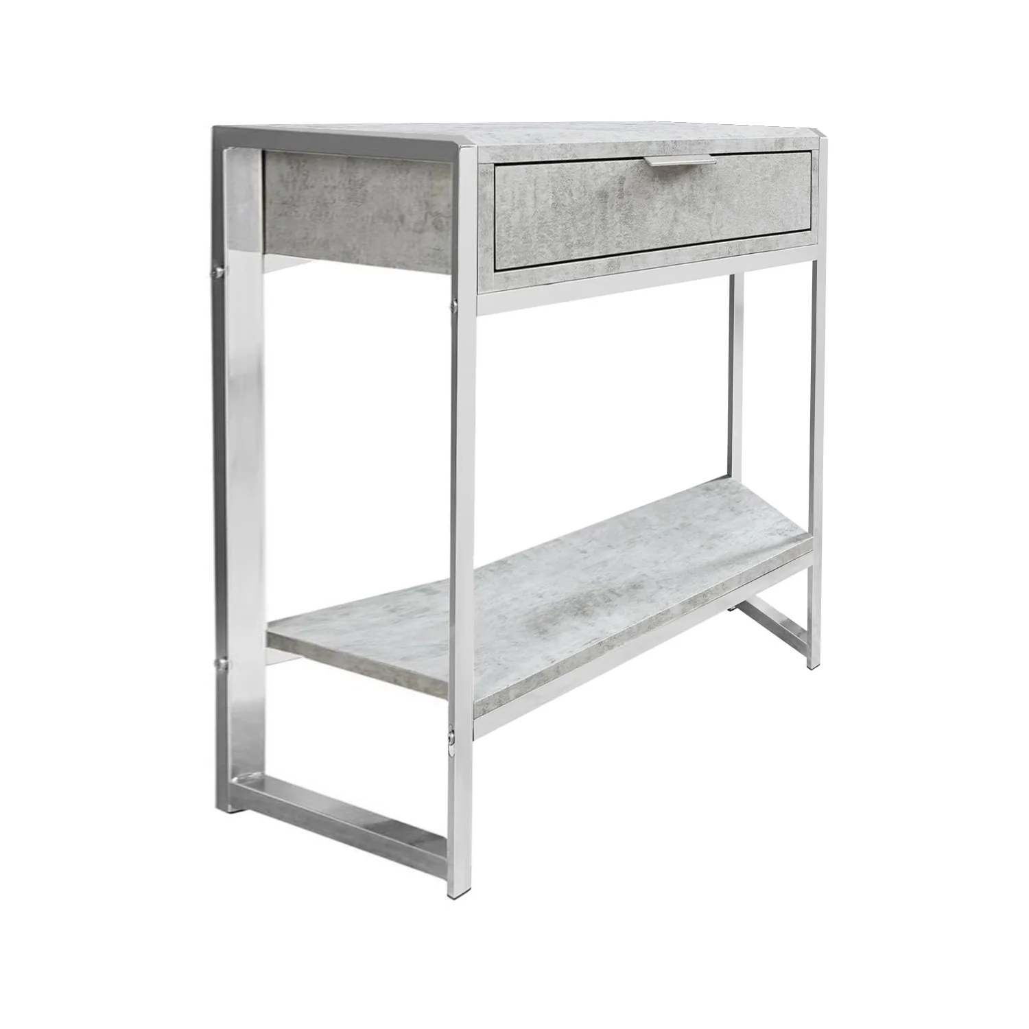 Grey Finish and Metal Accent Table By Homeroots - 333227 - Image 5