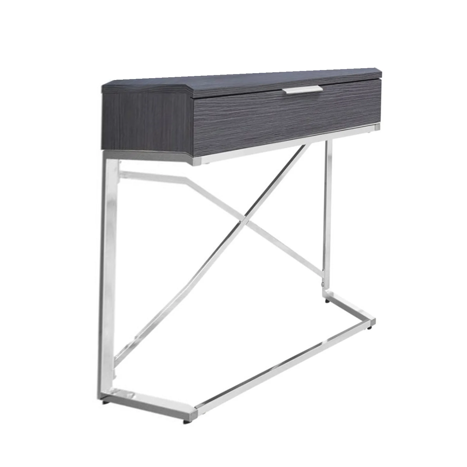 Grey Finish Metal Accent Table By Homeroots - Image 5