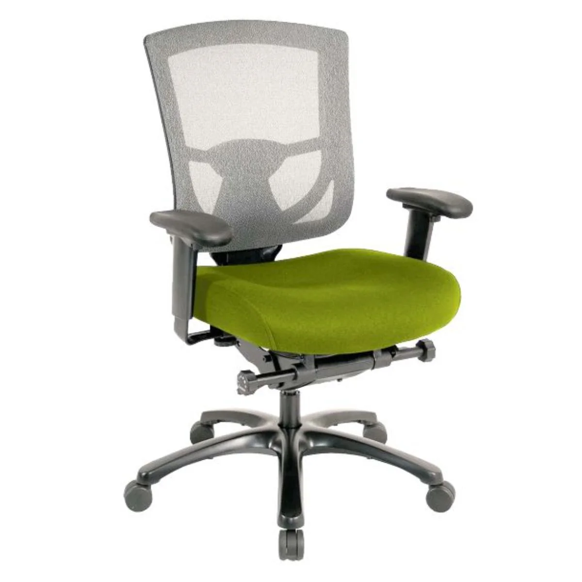 Grey Mesh / Fabric Chair By Homeroots - Image 15