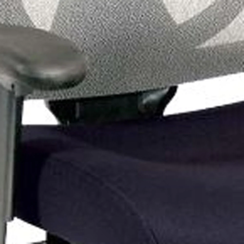 Grey Mesh / Fabric Chair By Homeroots - Image 23
