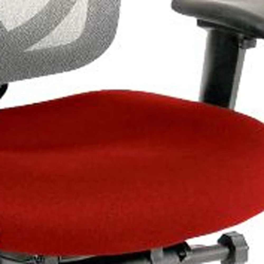 Grey Mesh / Fabric Chair By Homeroots - Image 29