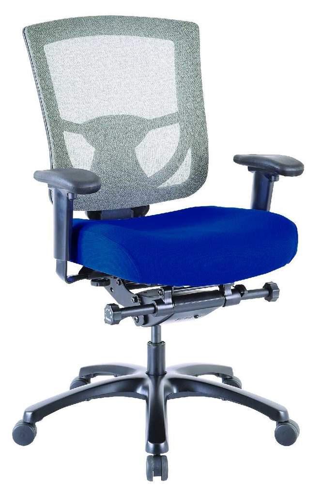 Grey Mesh / Fabric Chair By Homeroots - Image 31