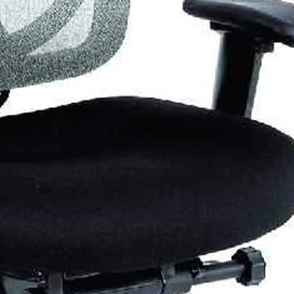 Grey Mesh / Fabric Chair By Homeroots - Image 9