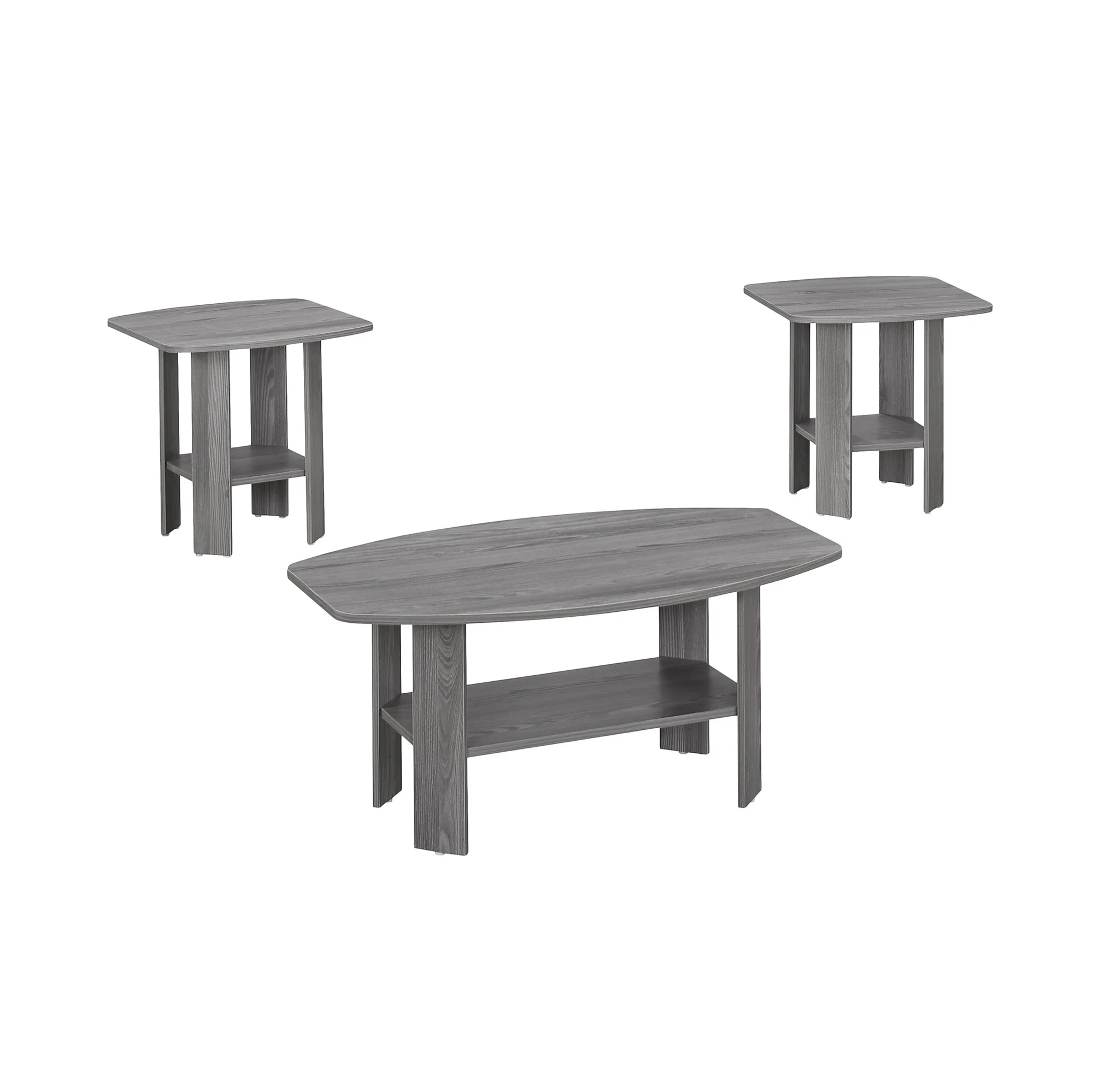 Grey Table Set - 3Pcs Set By Homeroots - Image 4