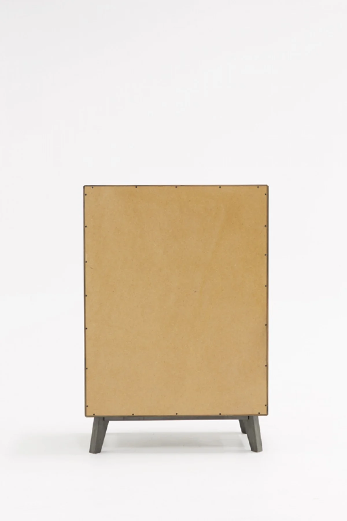Grey Wash Solid Wood Five Drawer Chest By Homeroots - Image 3