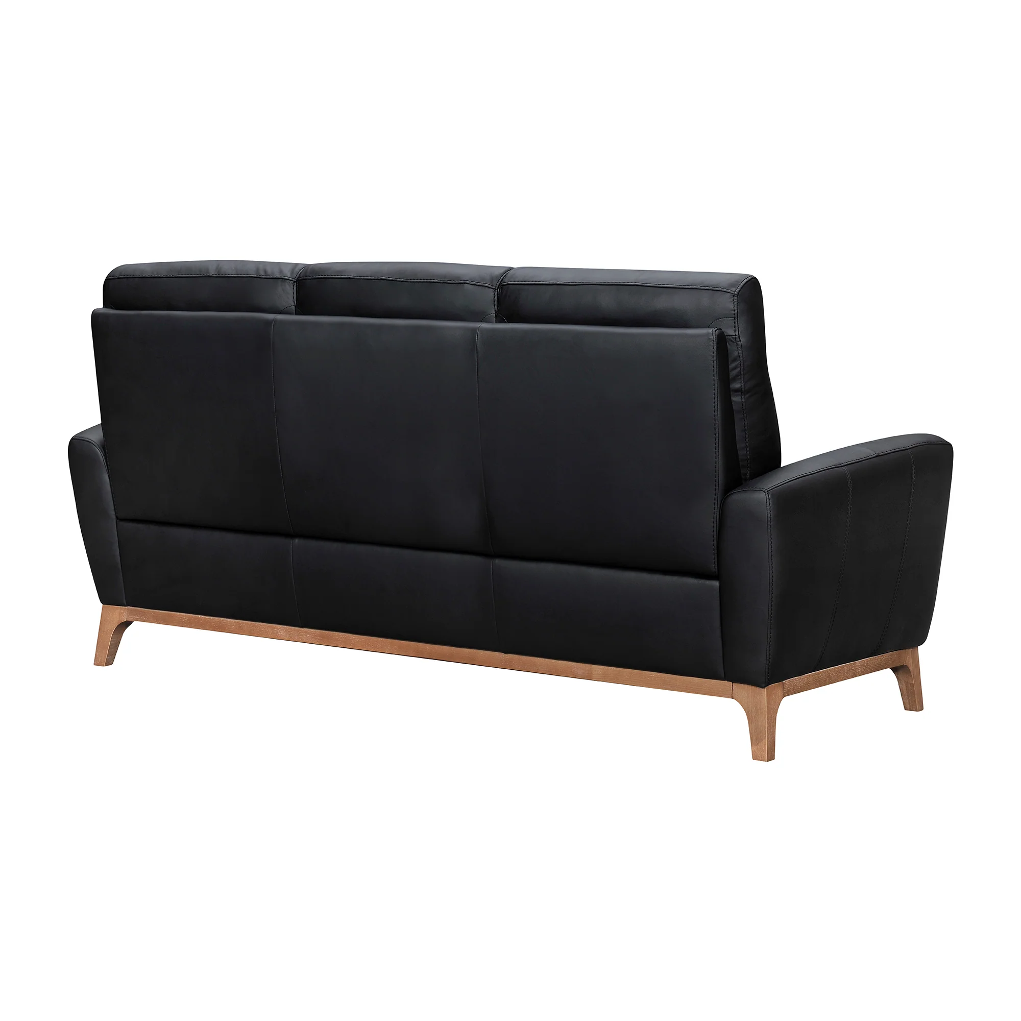 Greyson 83" Dove Gray Leather Sofa By Armen Living - Image 13