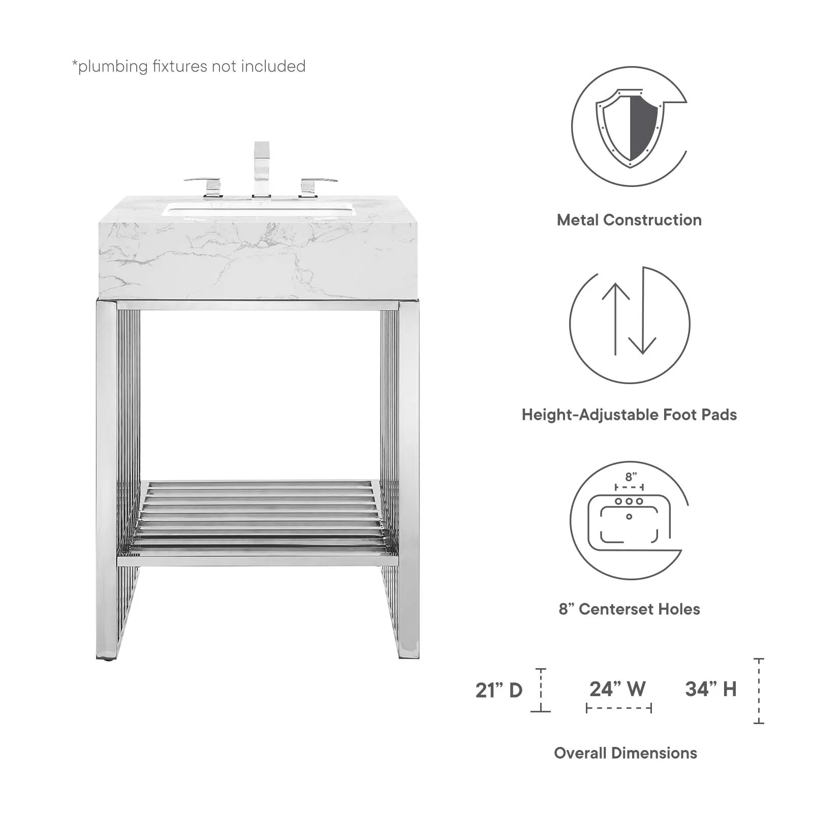 Gridiron 24" Bathroom Vanity By Modway - EEI-6103 - Image 15