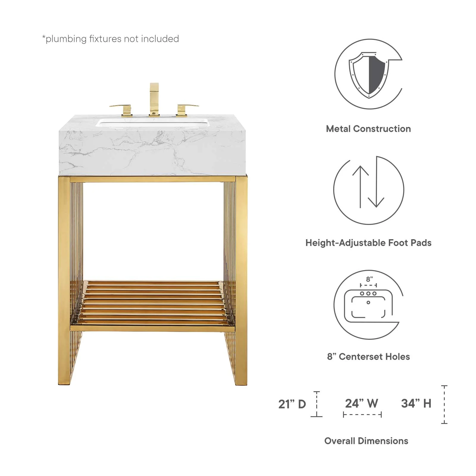 Gridiron 24" Bathroom Vanity By Modway - EEI-6103 - Image 8