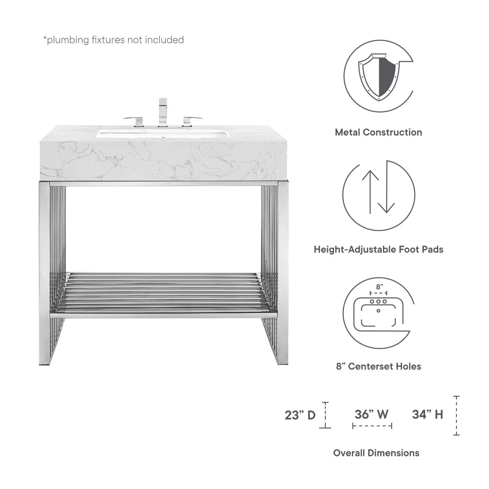 Gridiron 36" Bathroom Vanity By Modway - EEI-6107 - Image 15