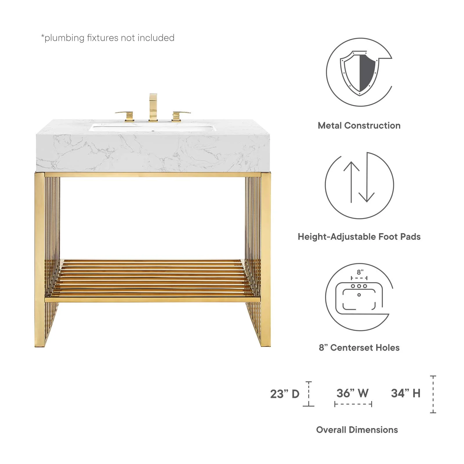 Gridiron 36" Bathroom Vanity By Modway - EEI-6107 - Image 8