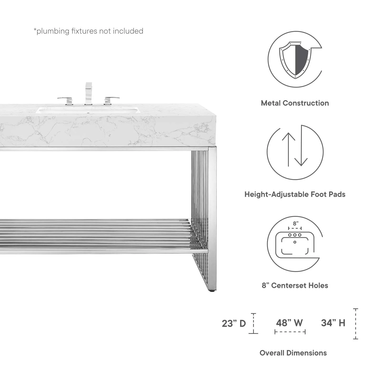 Gridiron Bathroom Vanity By Modway - EEI-6109 - Image 15