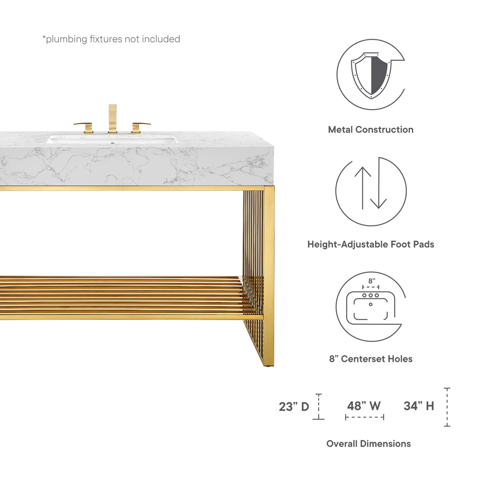 Gridiron Bathroom Vanity By Modway - EEI-6109 - Image 8