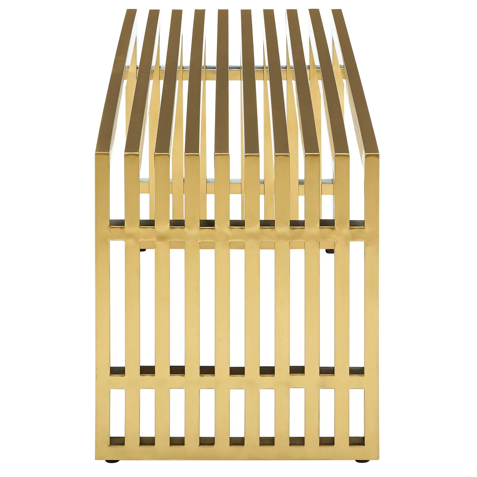 Gridiron Medium Stainless Steel Bench By Modway - EEI-3035 - Image 3