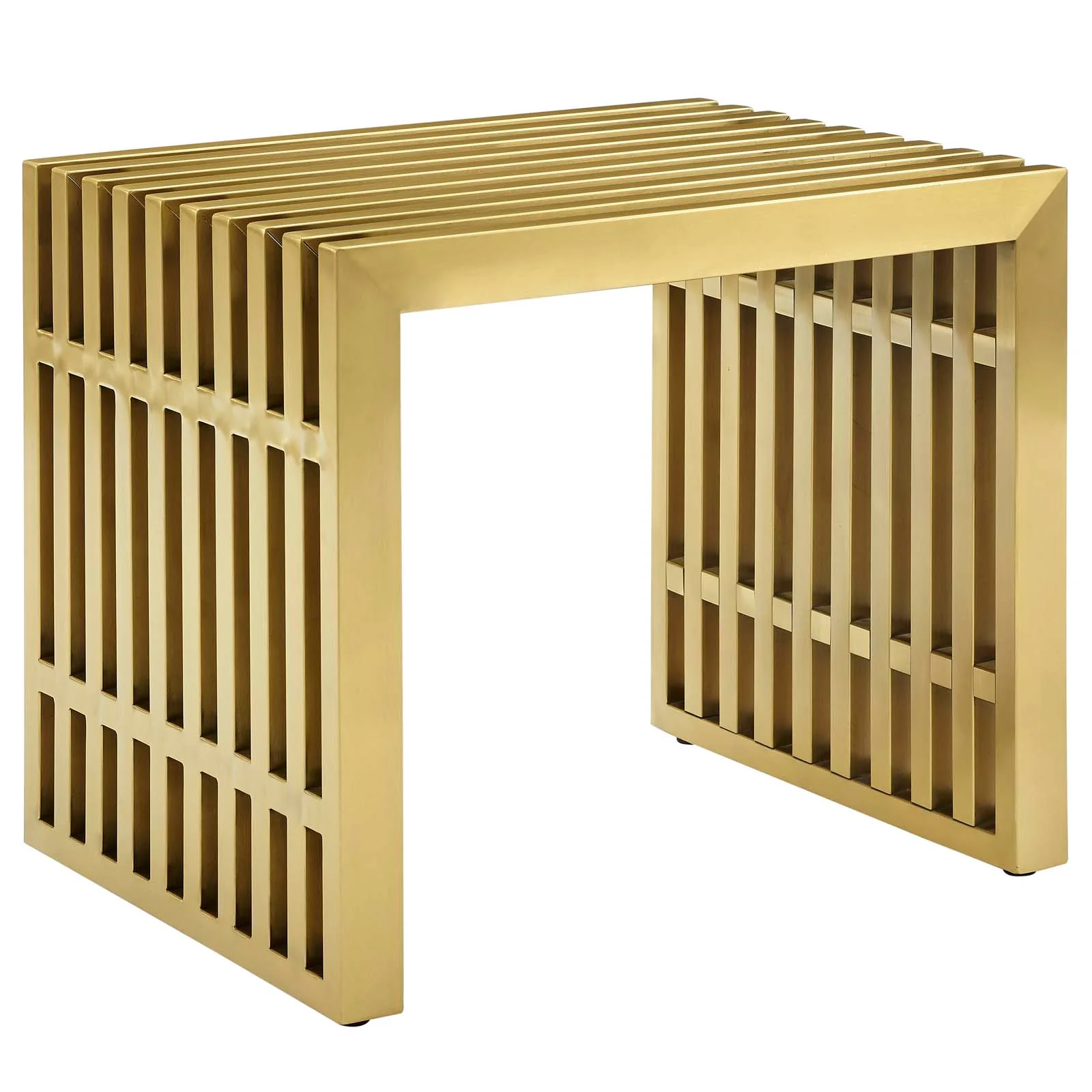 Gridiron Small Stainless Steel Bench By Modway - EEI-2993 - Image 2