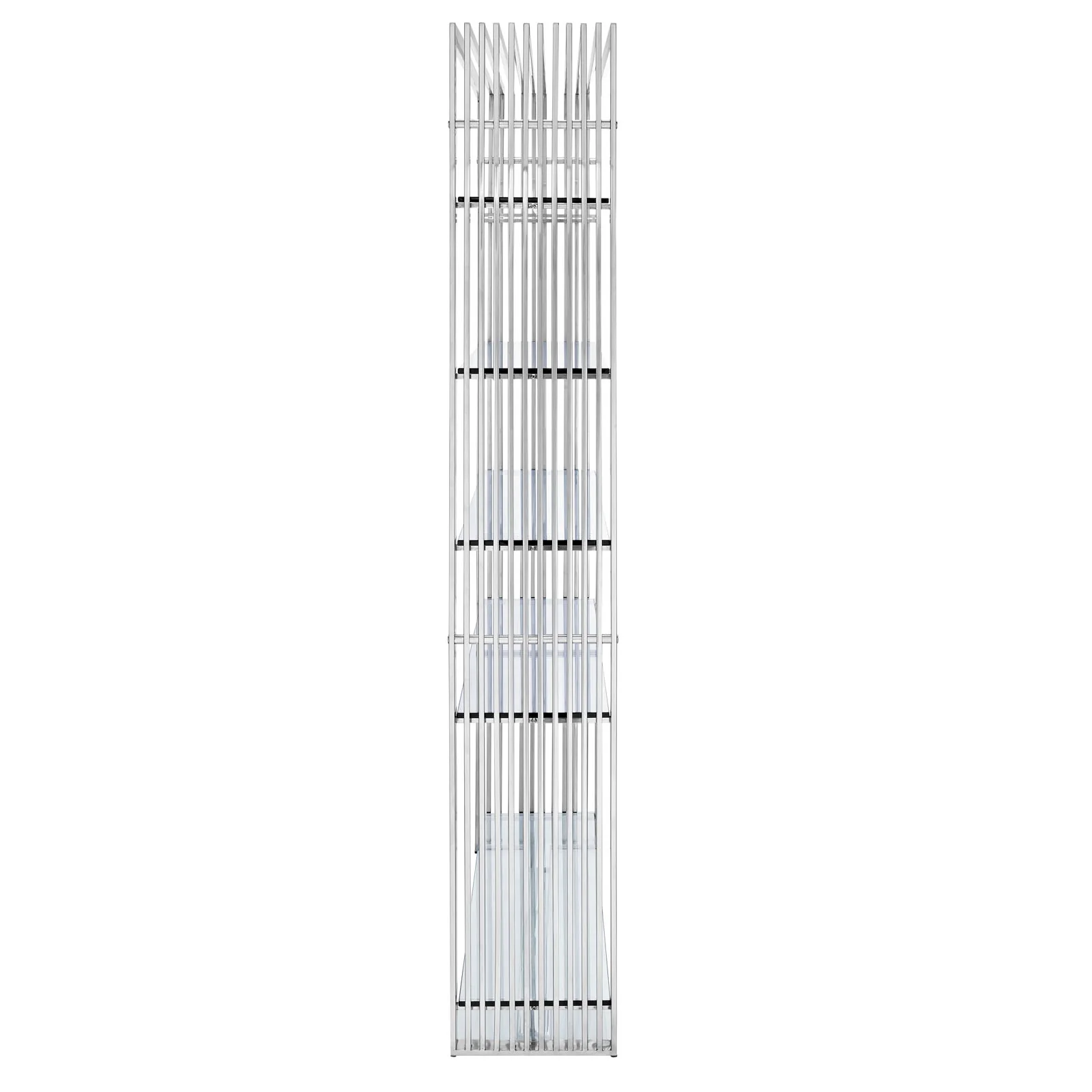 Gridiron Stainless Steel Bookshelf By Modway - EEI-1432 - Image 4