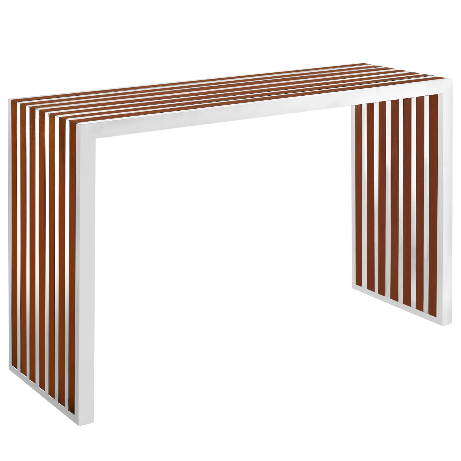 Gridiron Wood Inlay Console Table By Modway - EEI-1431 - Image 2