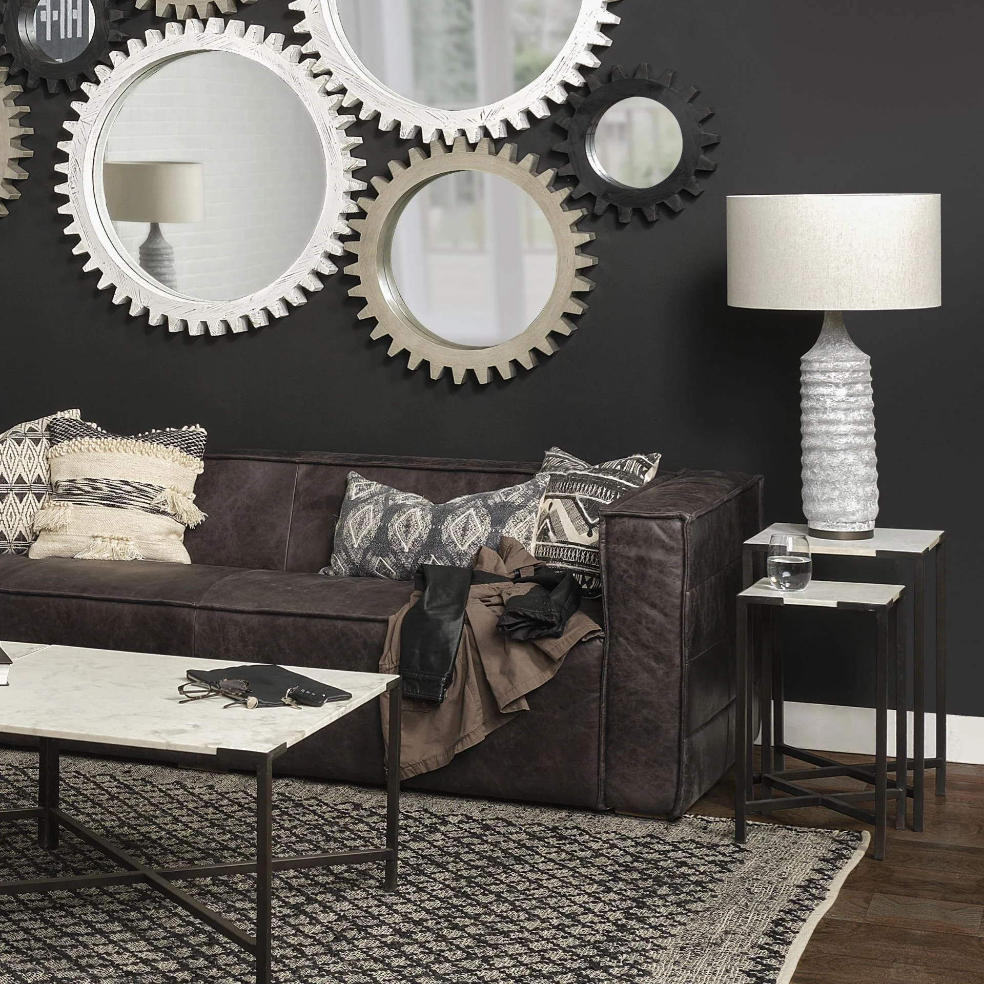 Groovy Gray Concrete Base Table Lamp By Homeroots - Image 5