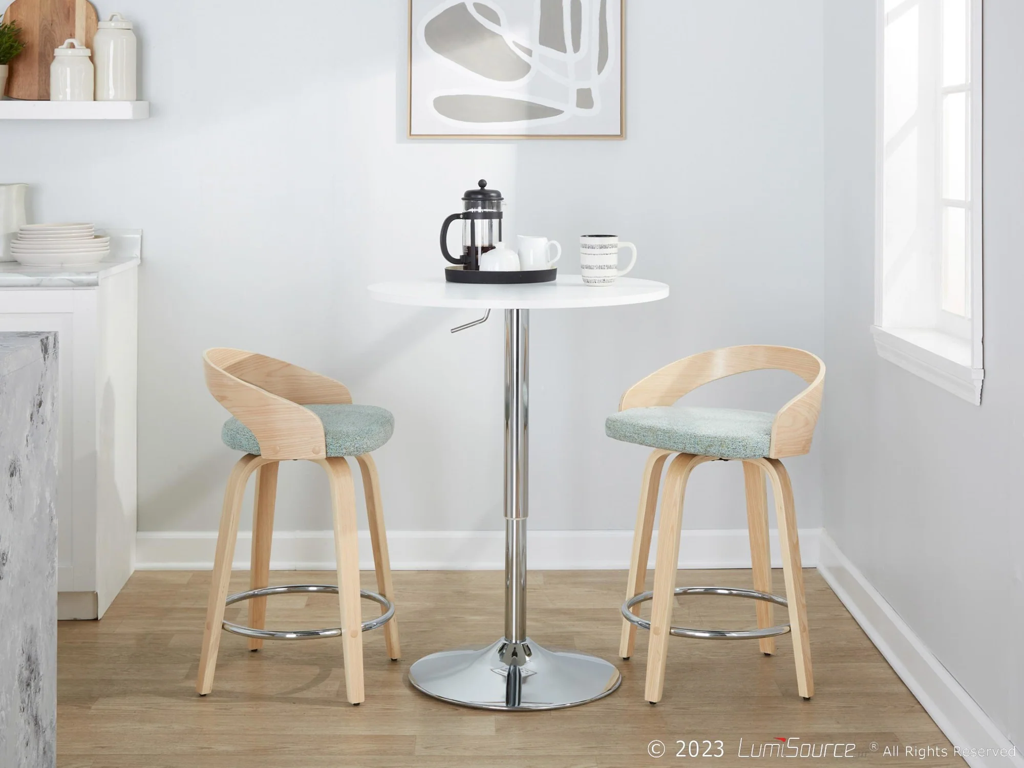 Grotto 24" Fixed-Height Counter Stool - Set of 2 By LumiSource - B24-GROTTOFB-GRTZR2 NANALGN2 - Image 4