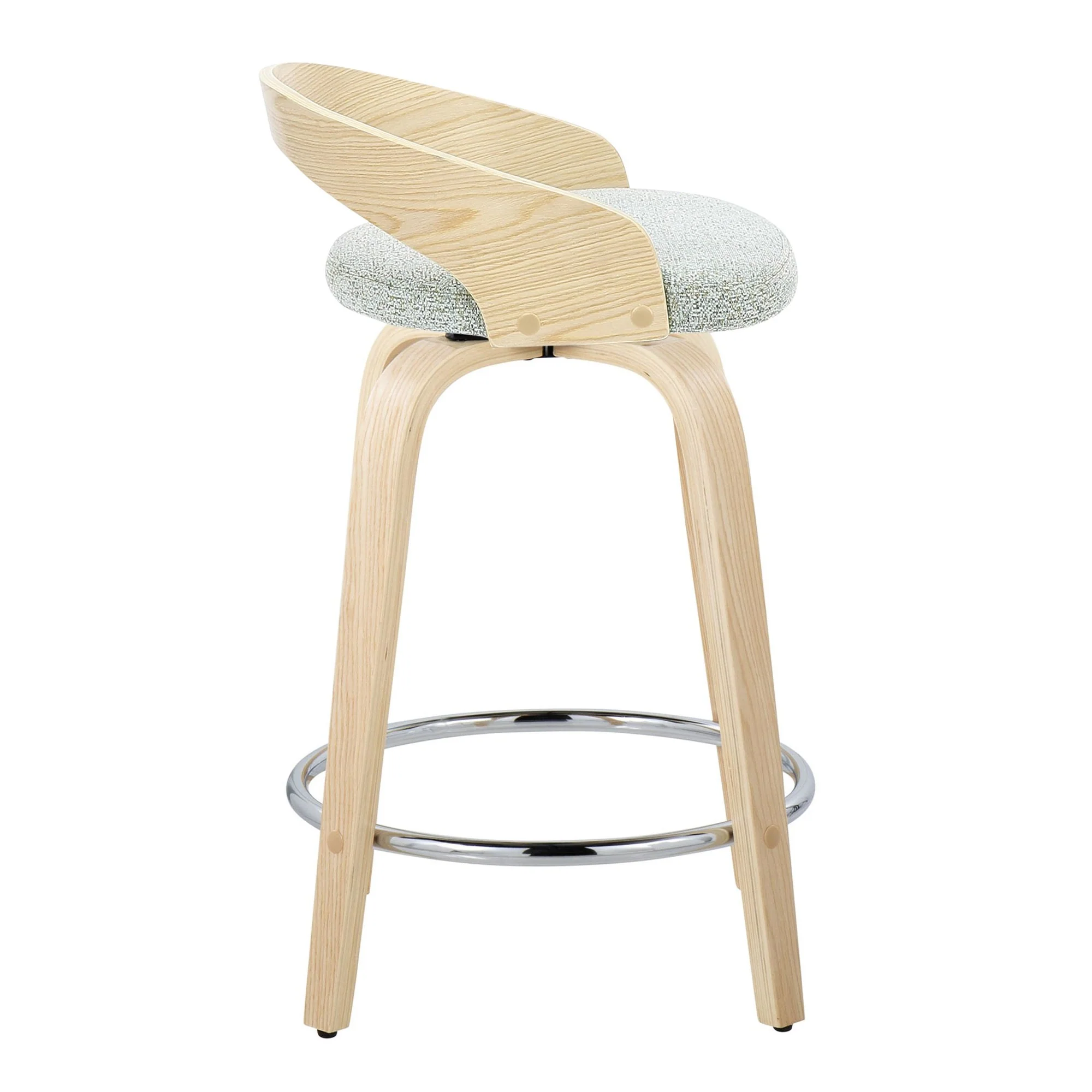 Grotto 24" Fixed-Height Counter Stool - Set of 2 By LumiSource - B24-GROTTOFB-GRTZR2 NANALGN2 - Image 7