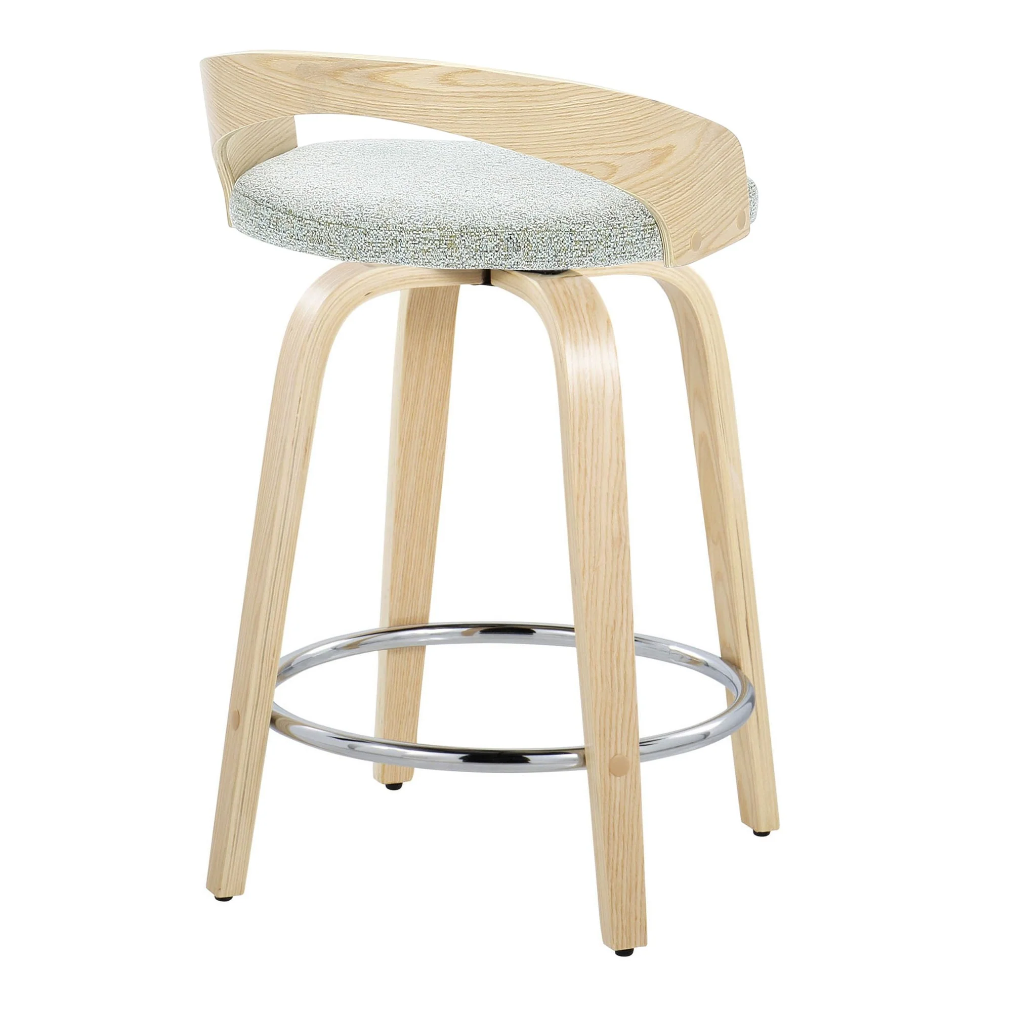Grotto 24" Fixed-Height Counter Stool - Set of 2 By LumiSource - B24-GROTTOFB-GRTZR2 NANALGN2 - Image 8