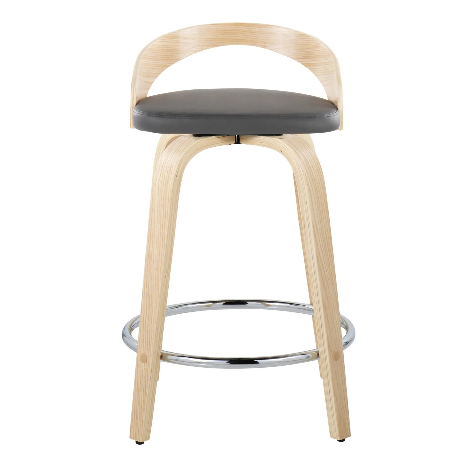 Grotto 24" Fixed-Height Counter Stool - Set of 2 By LumiSource - B24-GROTTOPU-GRTZR2 NANABN2 - Image 15