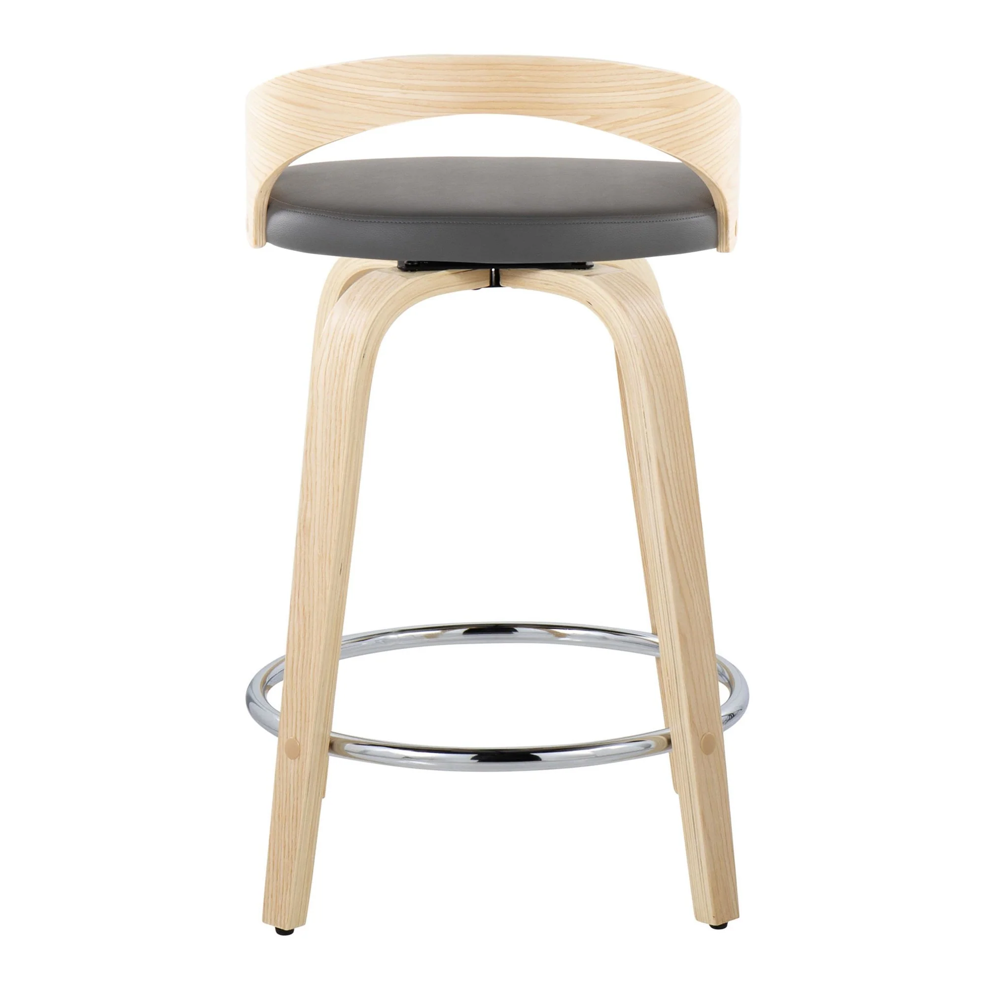 Grotto 24" Fixed-Height Counter Stool - Set of 2 By LumiSource - B24-GROTTOPU-GRTZR2 NANABN2 - Image 17