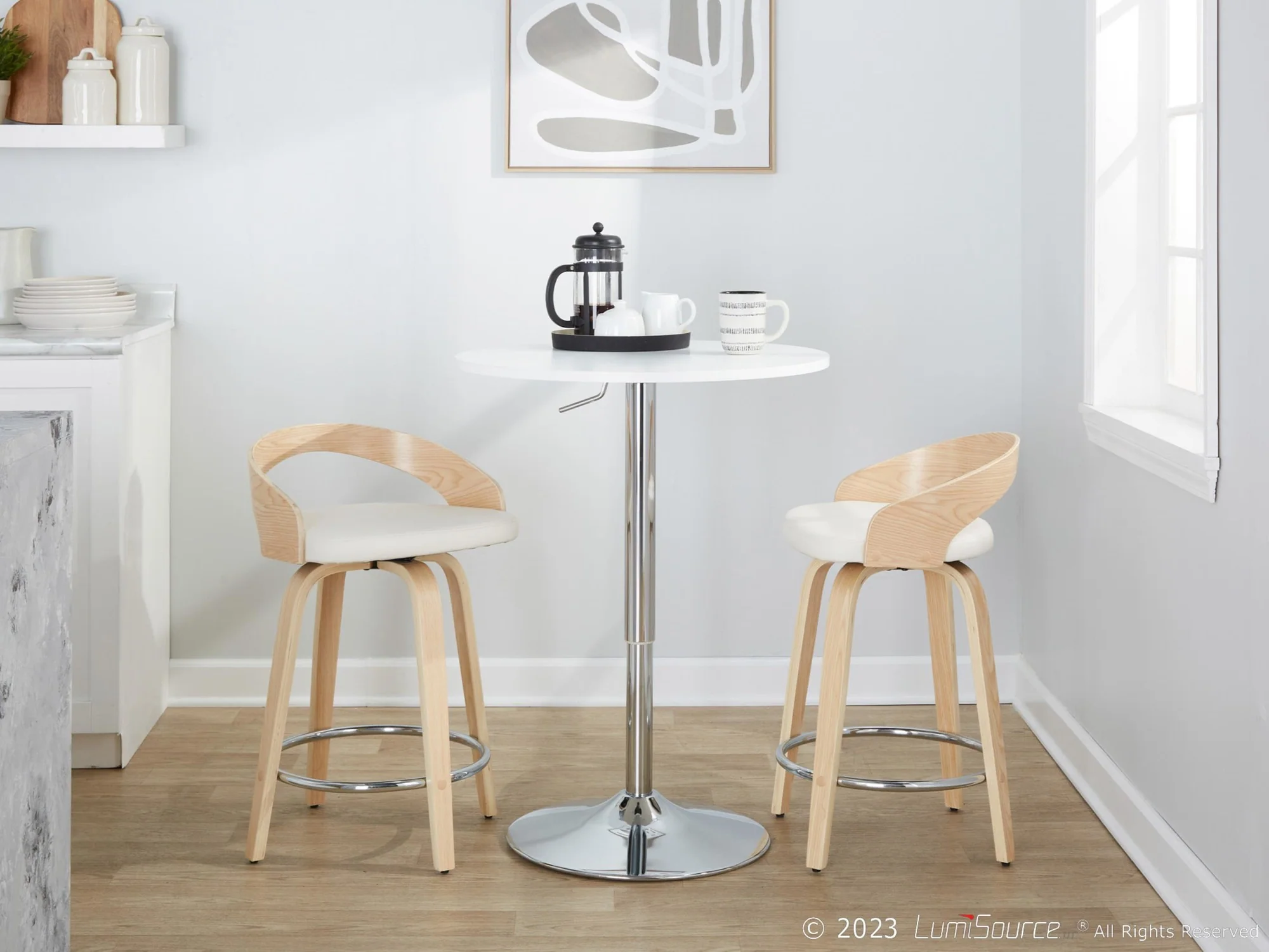 Grotto 24" Fixed-Height Counter Stool - Set of 2 By LumiSource - B24-GROTTOPU-GRTZR2 NANABN2 - Image 20