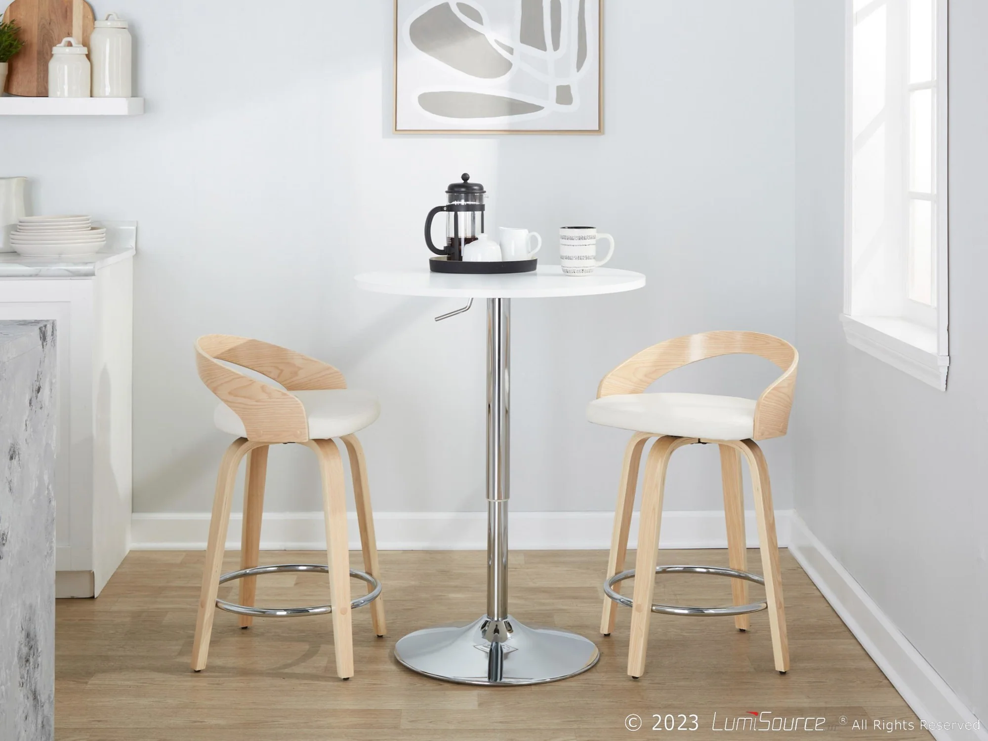 Grotto 24" Fixed-Height Counter Stool - Set of 2 By LumiSource - B24-GROTTOPU-GRTZR2 NANABN2 - Image 21
