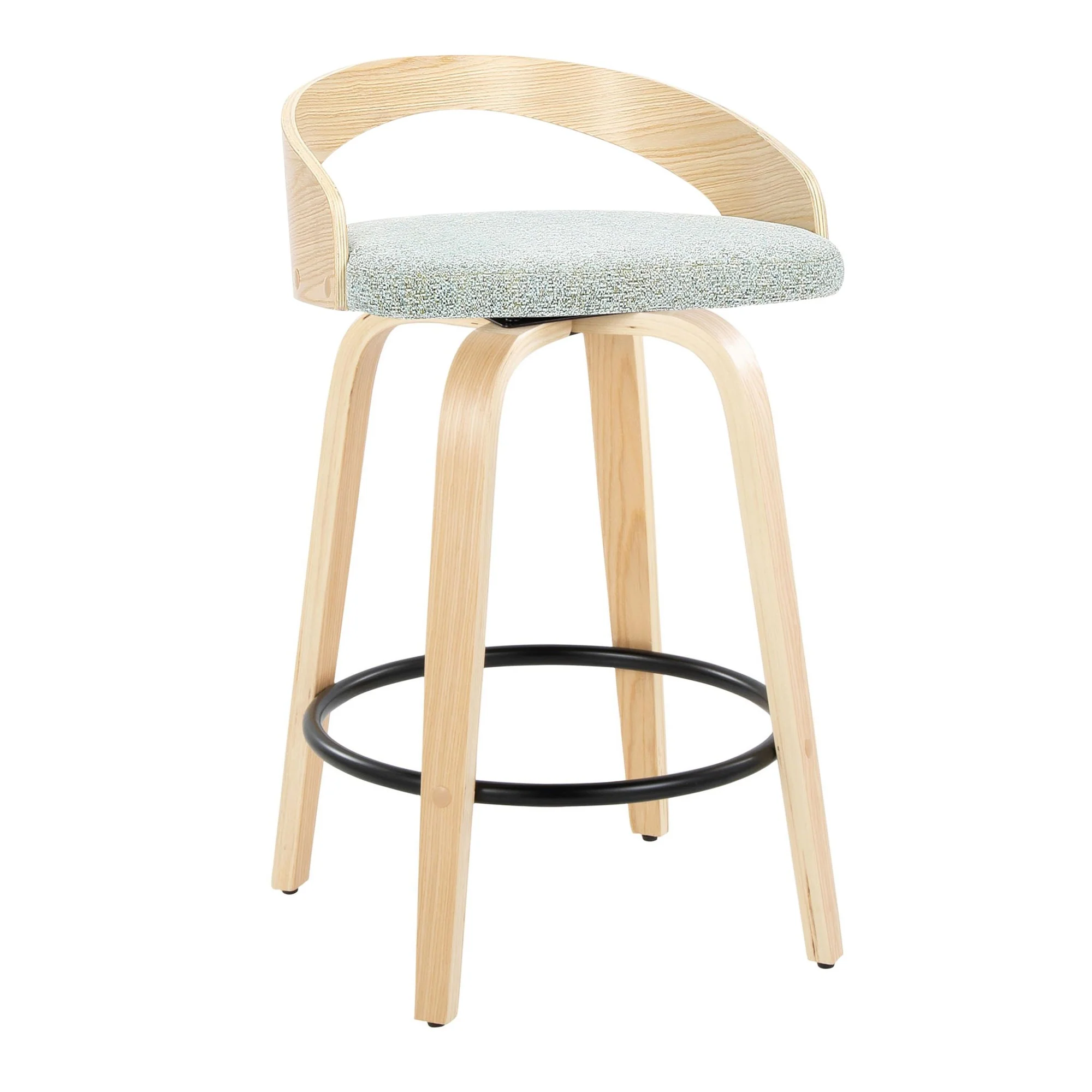 Grotto 26" Fixed-Height Counter Stool - Set of 2 By LumiSource - B26-GROTTO-GRTZQ2 NANAGN2 - Image 4