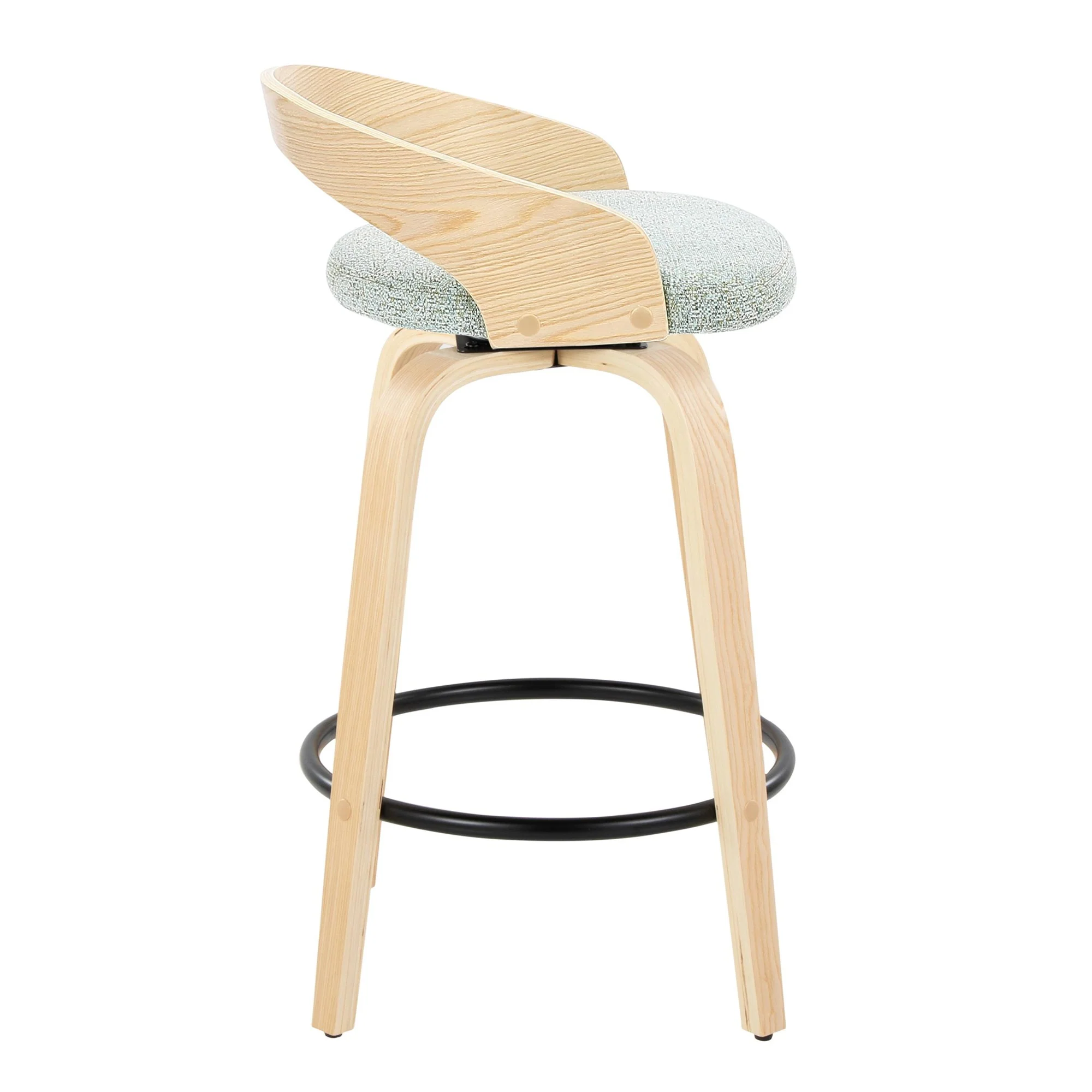 Grotto 26" Fixed-Height Counter Stool - Set of 2 By LumiSource - B26-GROTTO-GRTZQ2 NANAGN2 - Image 5