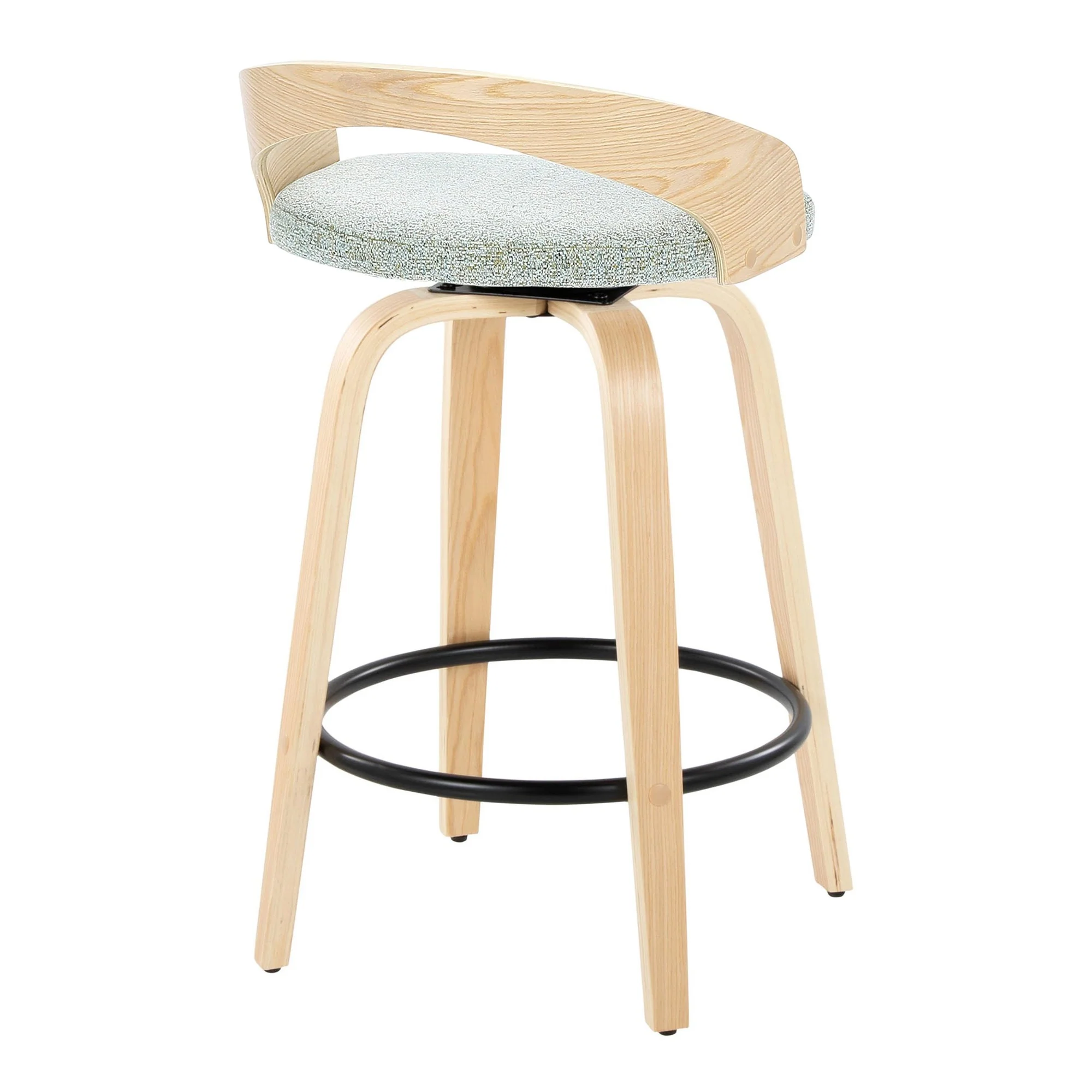 Grotto 26" Fixed-Height Counter Stool - Set of 2 By LumiSource - B26-GROTTO-GRTZQ2 NANAGN2 - Image 6