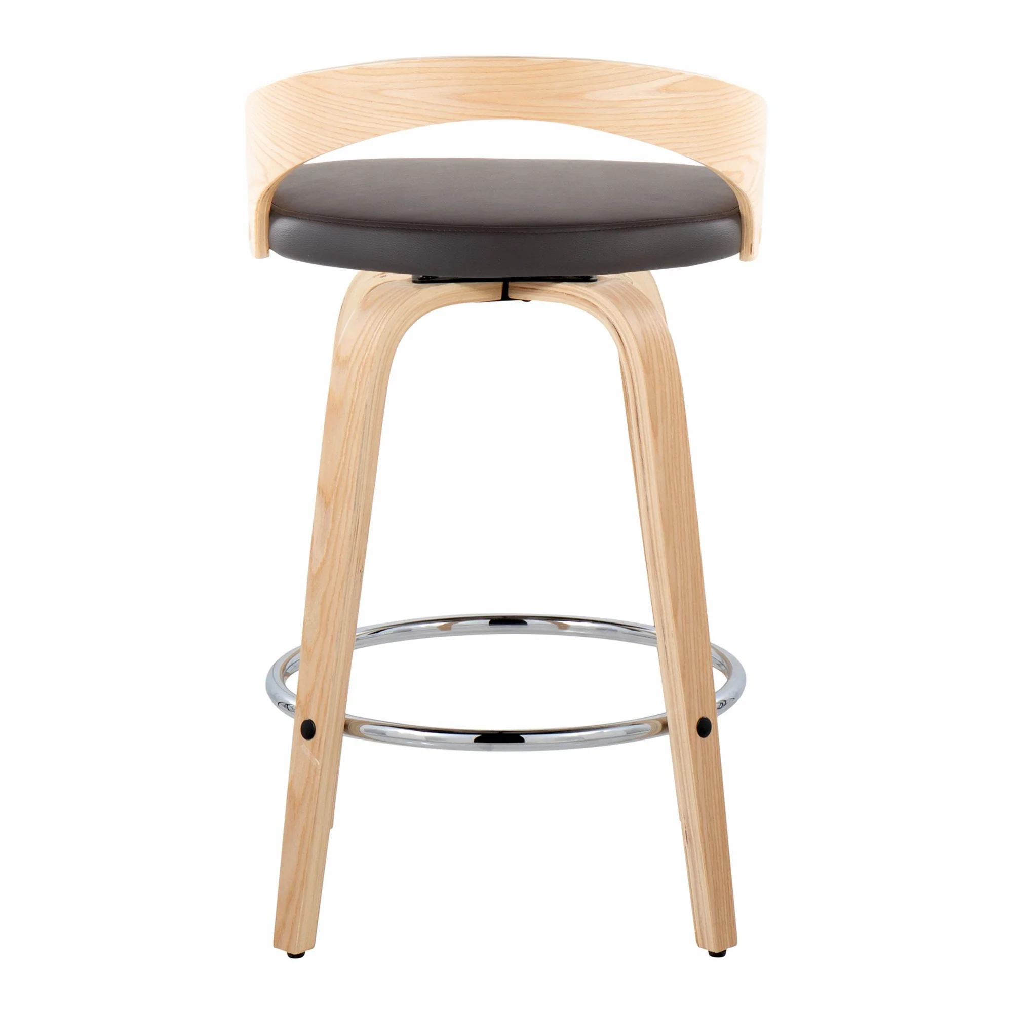 Grotto 26" Fixed-Height Counter Stool - Set of 2 By LumiSource - B26-GROTTOPU-GRTZR2 NANABN2 - Image 10