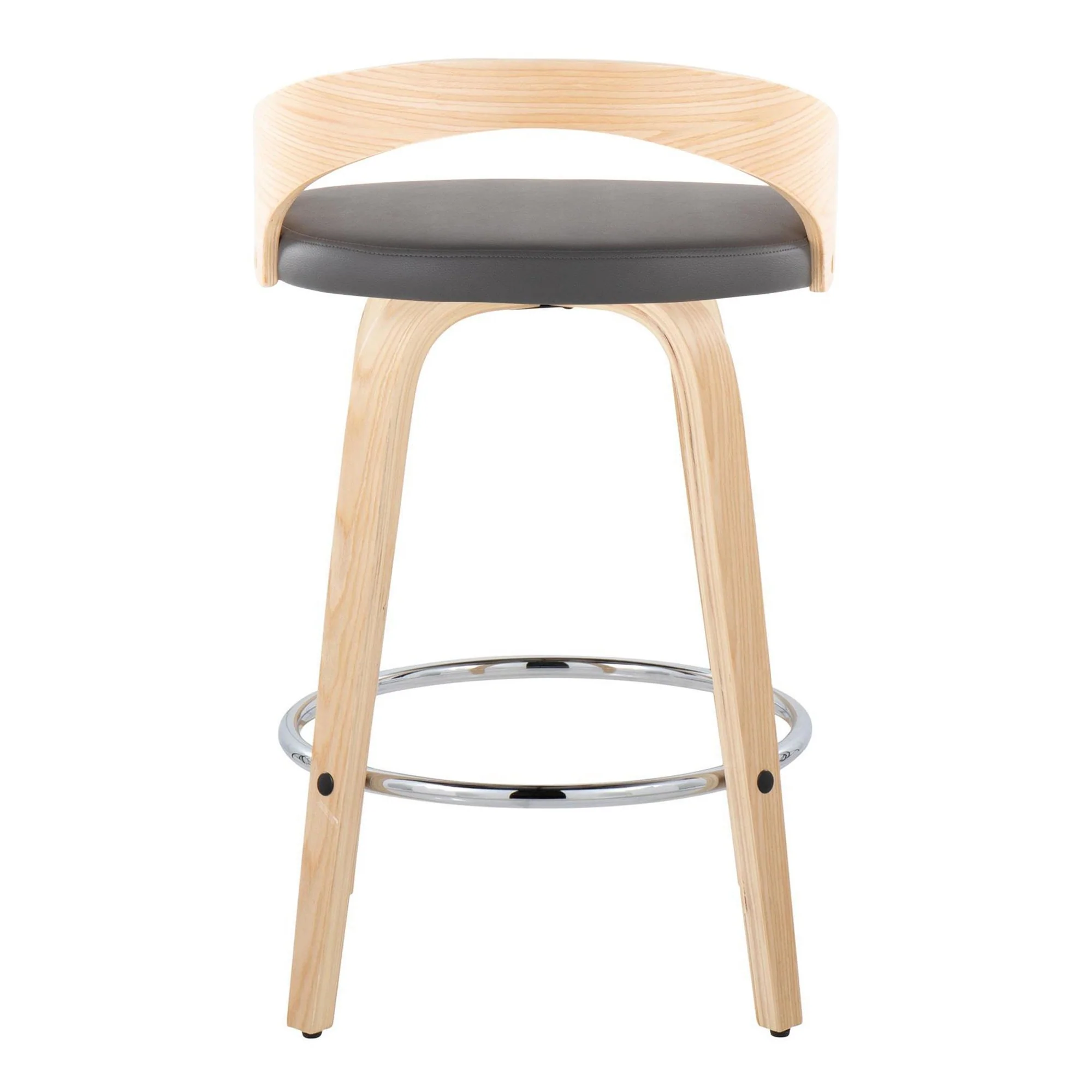 Grotto 26" Fixed-Height Counter Stool - Set of 2 By LumiSource - B26-GROTTOPU-GRTZR2 NANABN2 - Image 20