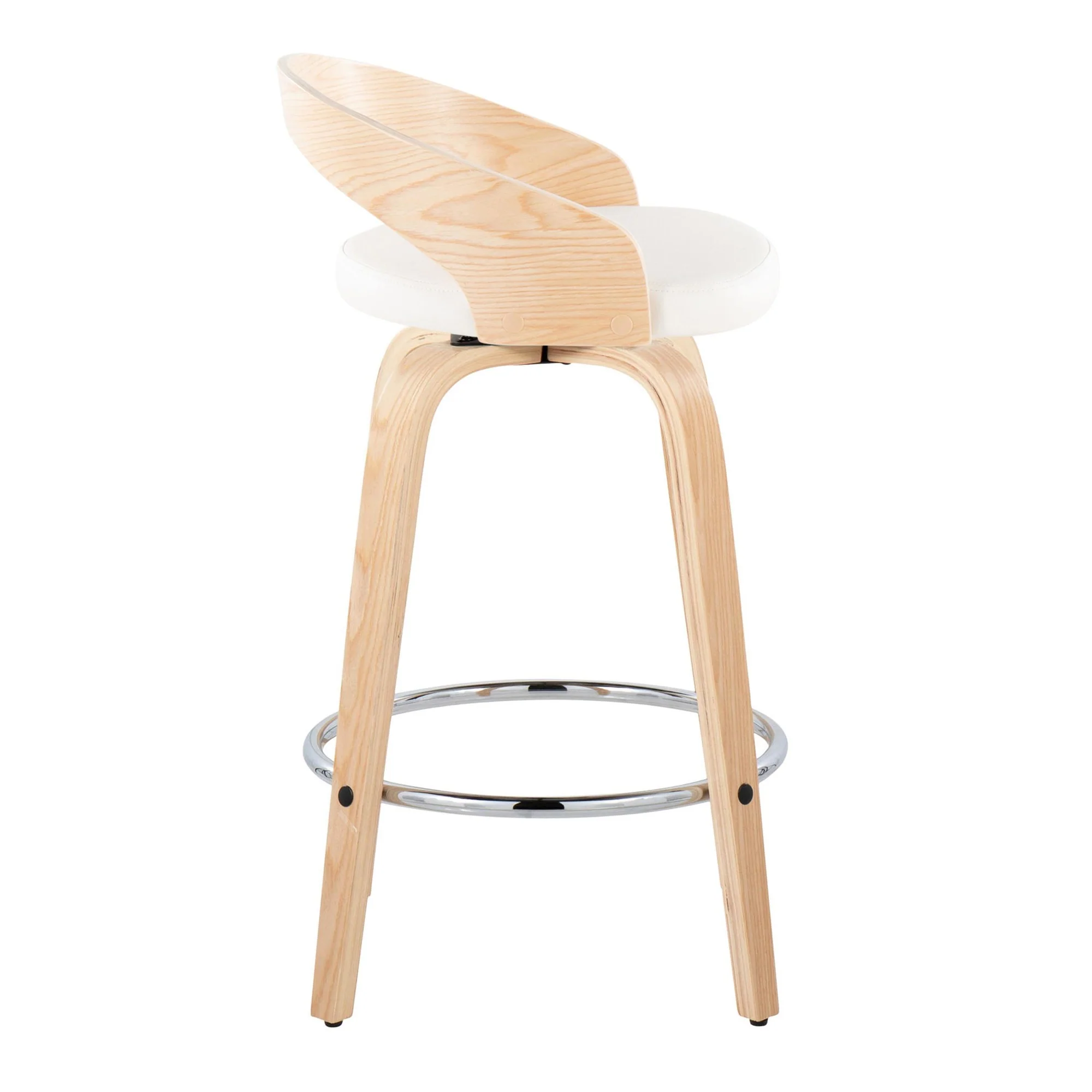 Grotto 26" Fixed-Height Counter Stool - Set of 2 By LumiSource - B26-GROTTOPU-GRTZR2 NANABN2 - Image 27
