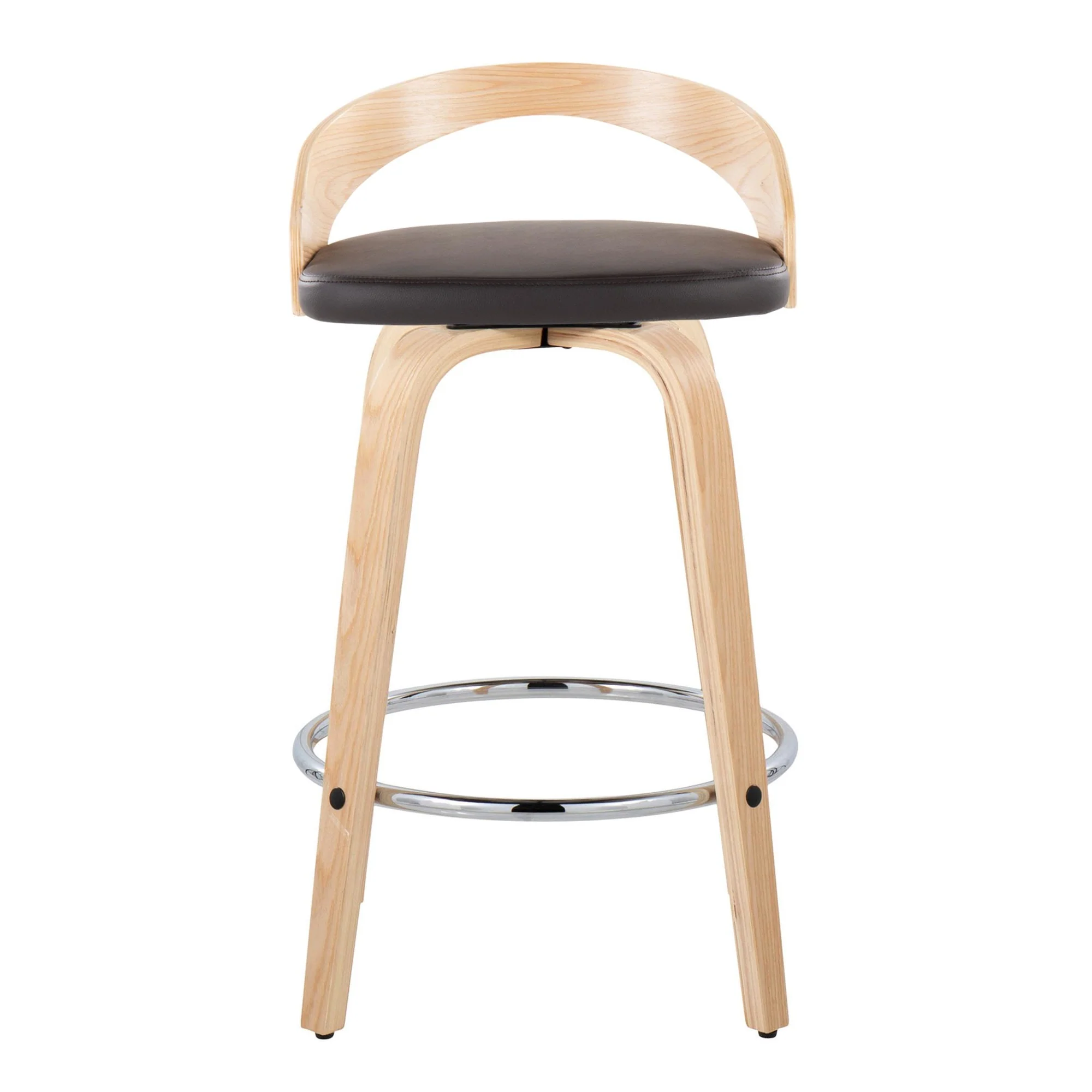 Grotto 26" Fixed-Height Counter Stool - Set of 2 By LumiSource - B26-GROTTOPU-GRTZR2 NANABN2 - Image 9