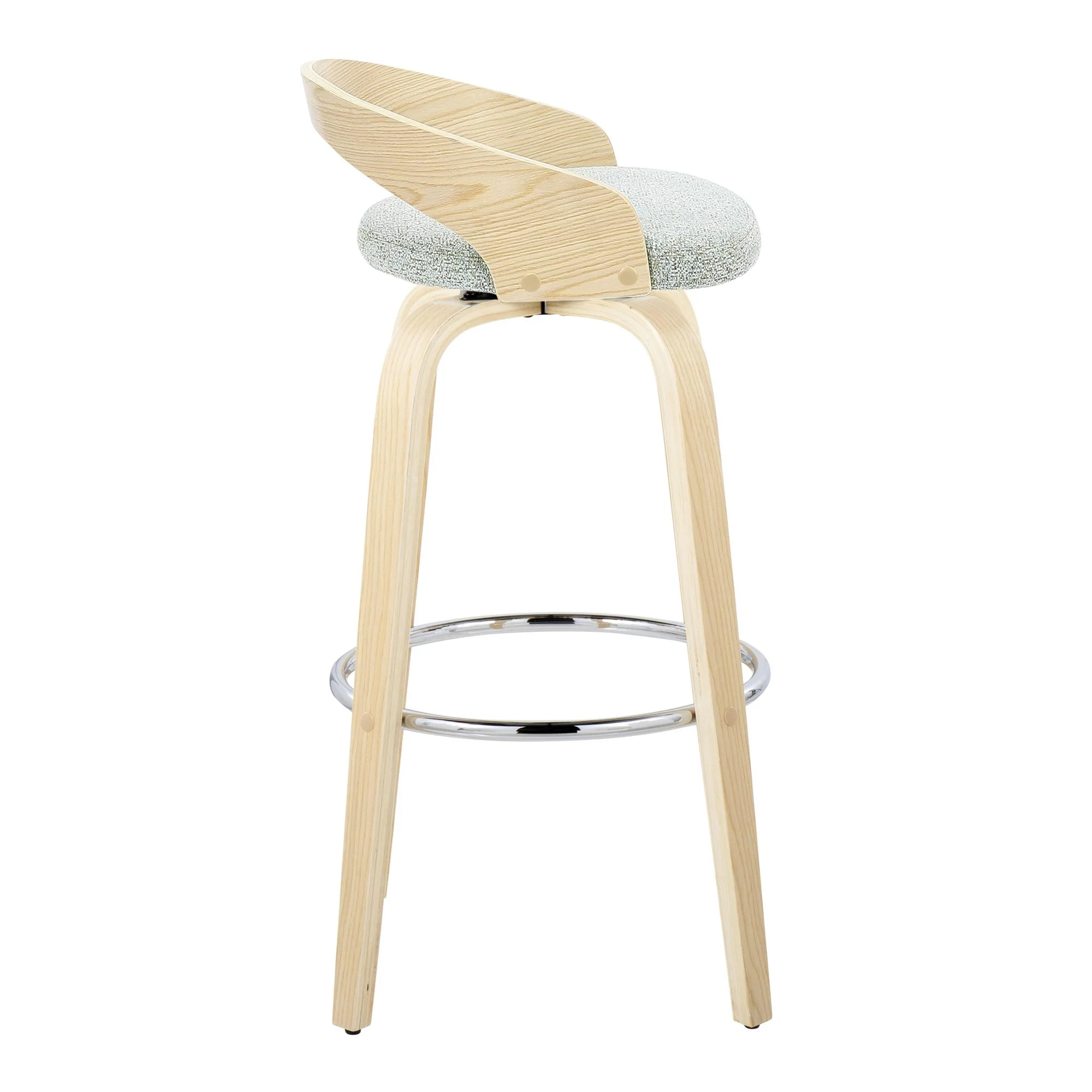 Grotto 30" Fixed-Height Barstool - Set of 2 By LumiSource - B30-GROTTOFB-GRTZR2 NANALGN2 - Image 7