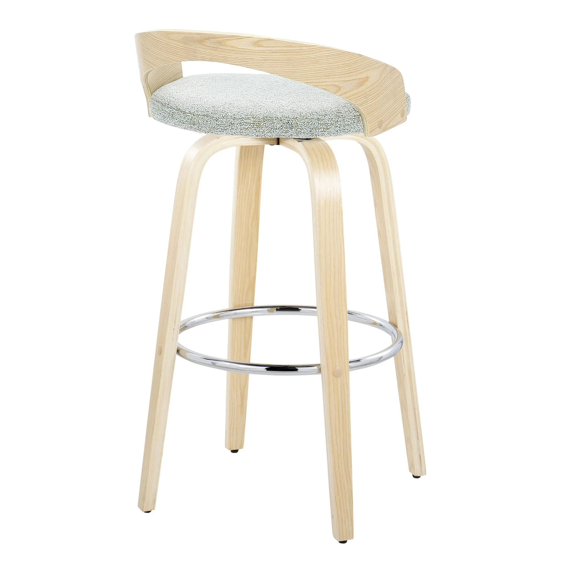 Grotto 30" Fixed-Height Barstool - Set of 2 By LumiSource - B30-GROTTOFB-GRTZR2 NANALGN2 - Image 8
