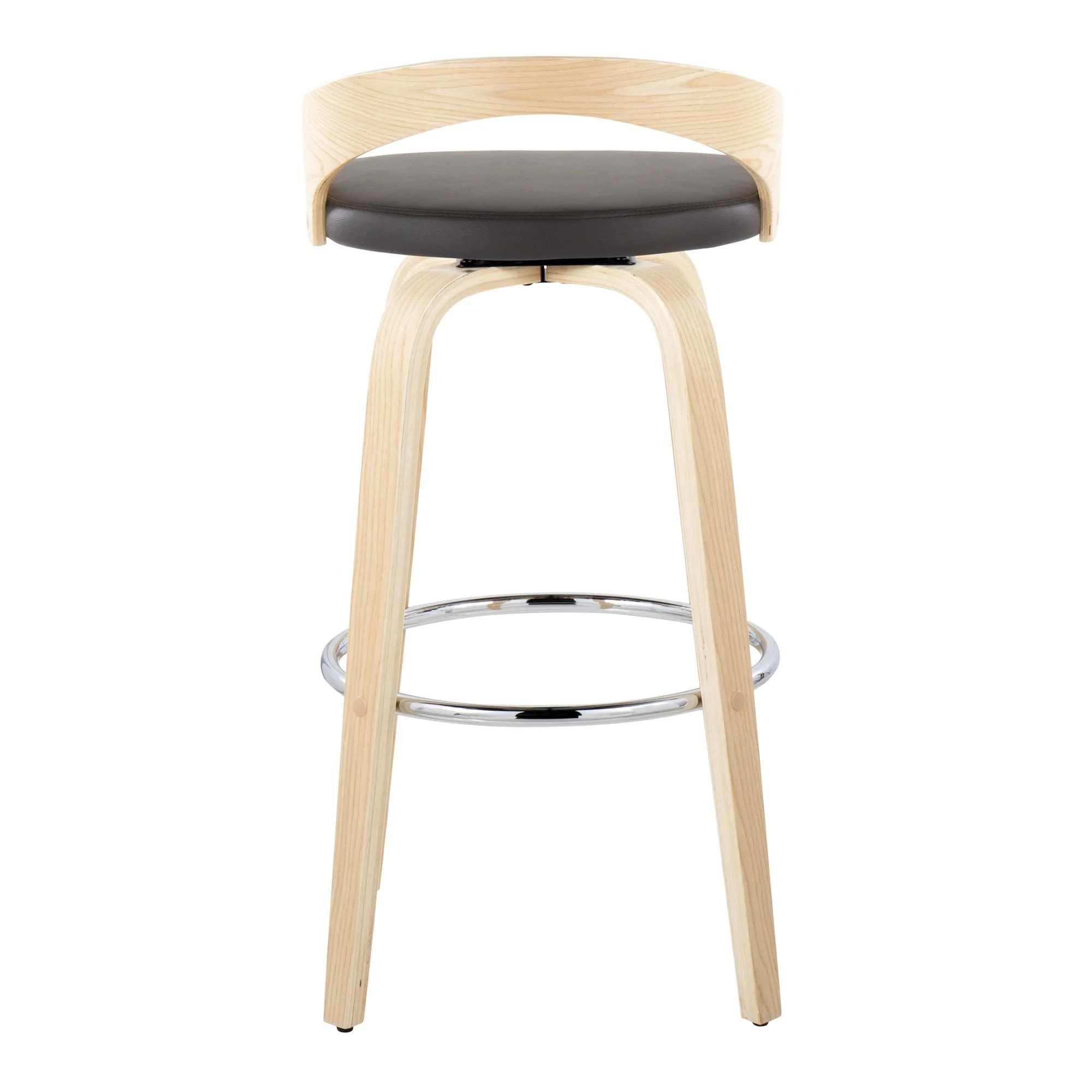 Grotto 30" Fixed-Height Barstool - Set of 2 By LumiSource - B30-GROTTOPU-GRTZR2 NANABN2 - Image 10