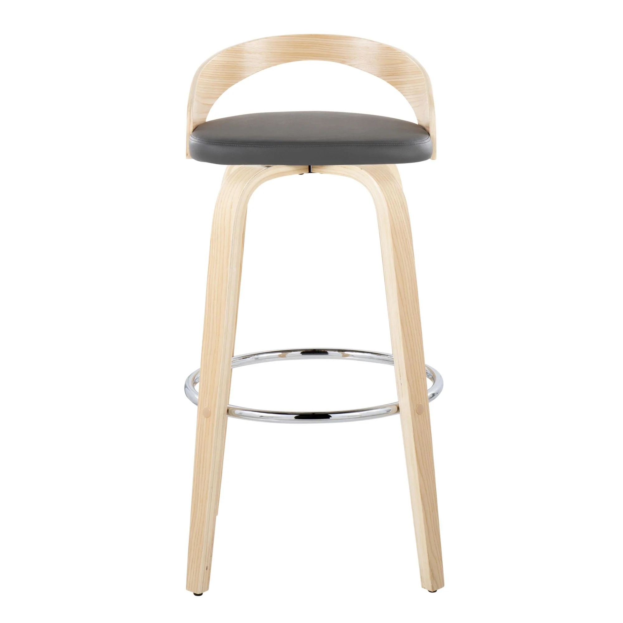 Grotto 30" Fixed-Height Barstool - Set of 2 By LumiSource - B30-GROTTOPU-GRTZR2 NANABN2 - Image 19