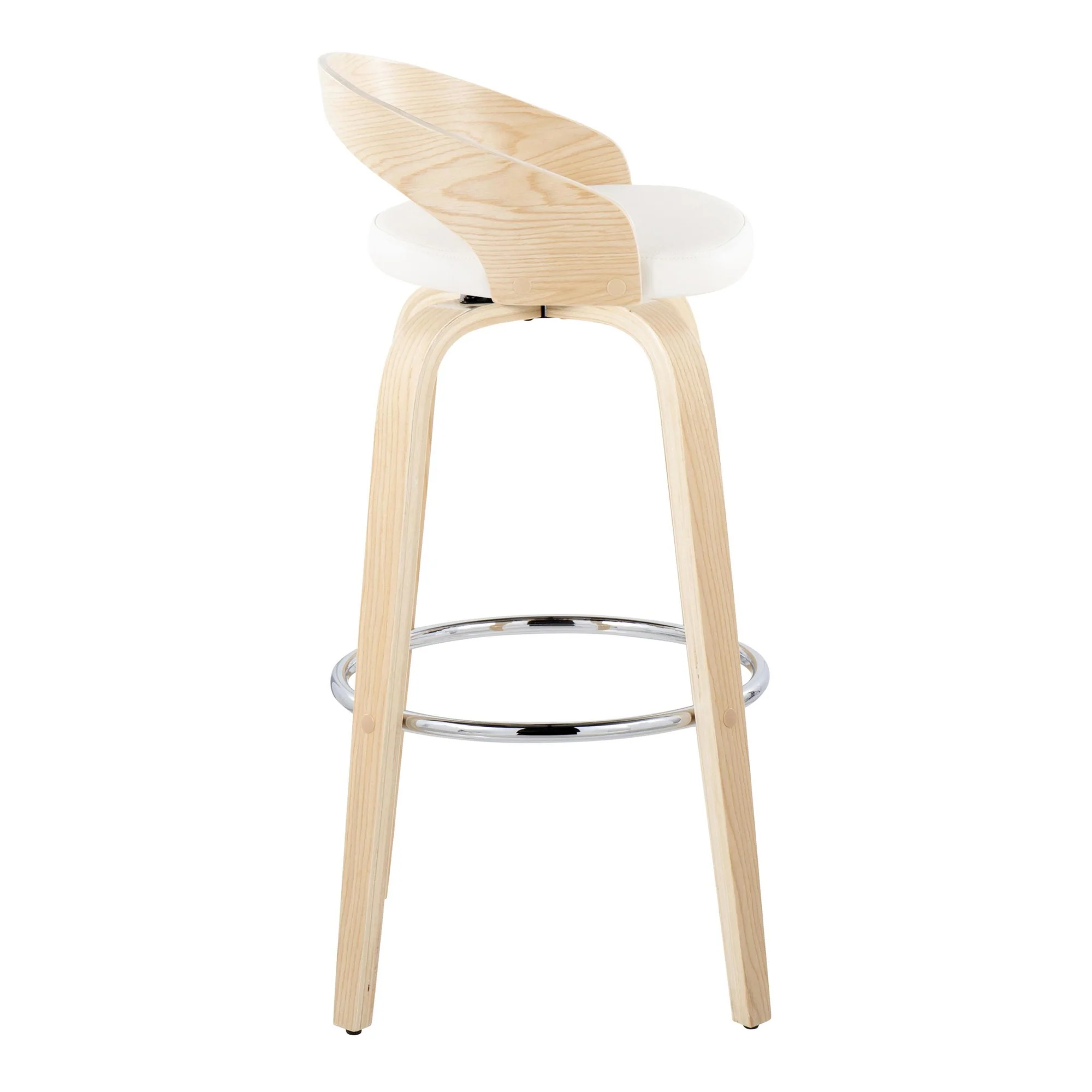 Grotto 30" Fixed-Height Barstool - Set of 2 By LumiSource - B30-GROTTOPU-GRTZR2 NANABN2 - Image 27