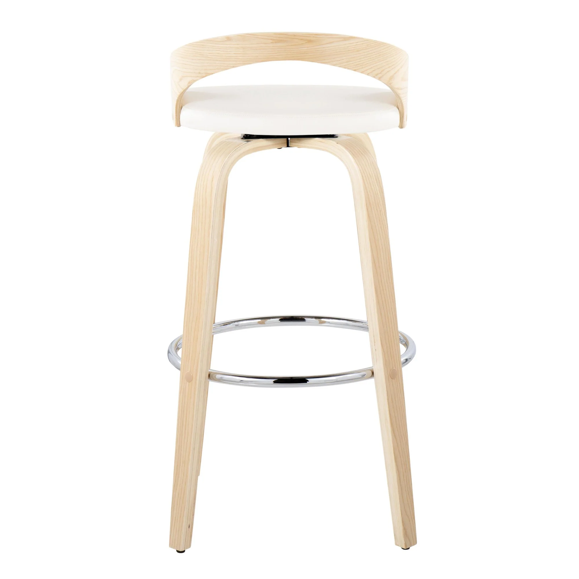 Grotto 30" Fixed-Height Barstool - Set of 2 By LumiSource - B30-GROTTOPU-GRTZR2 NANABN2 - Image 30