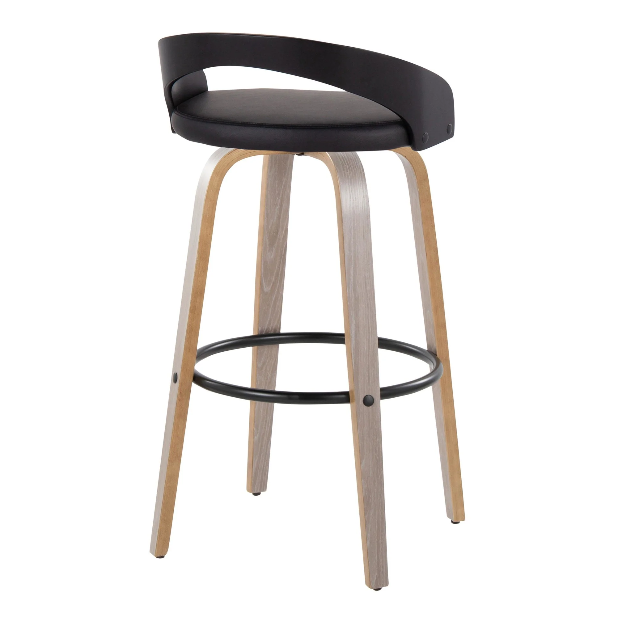 Grotto 30" Fixed-Height Barstool - Set of 2 By LumiSource - B30-GROTTOPU-GRTZR2 NANABN2 - Image 38